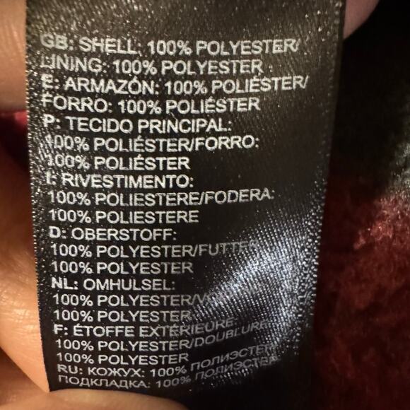 The North Face Buffalo Plaid 1/4 Zip Fleece Pullover Red Black Size Large - Picture 5 of 6